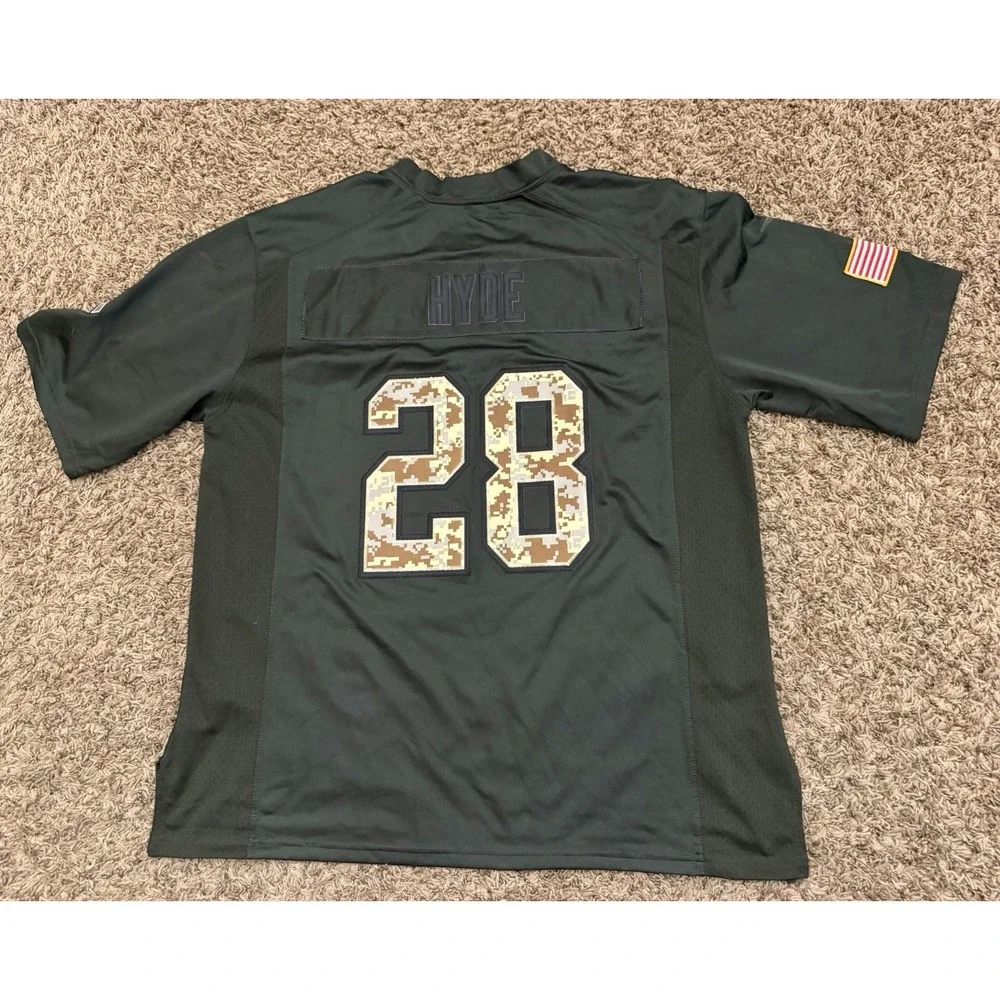 San Francisco 49ers Salute to Service Military Nike Jersey #28 Hyde Size XL